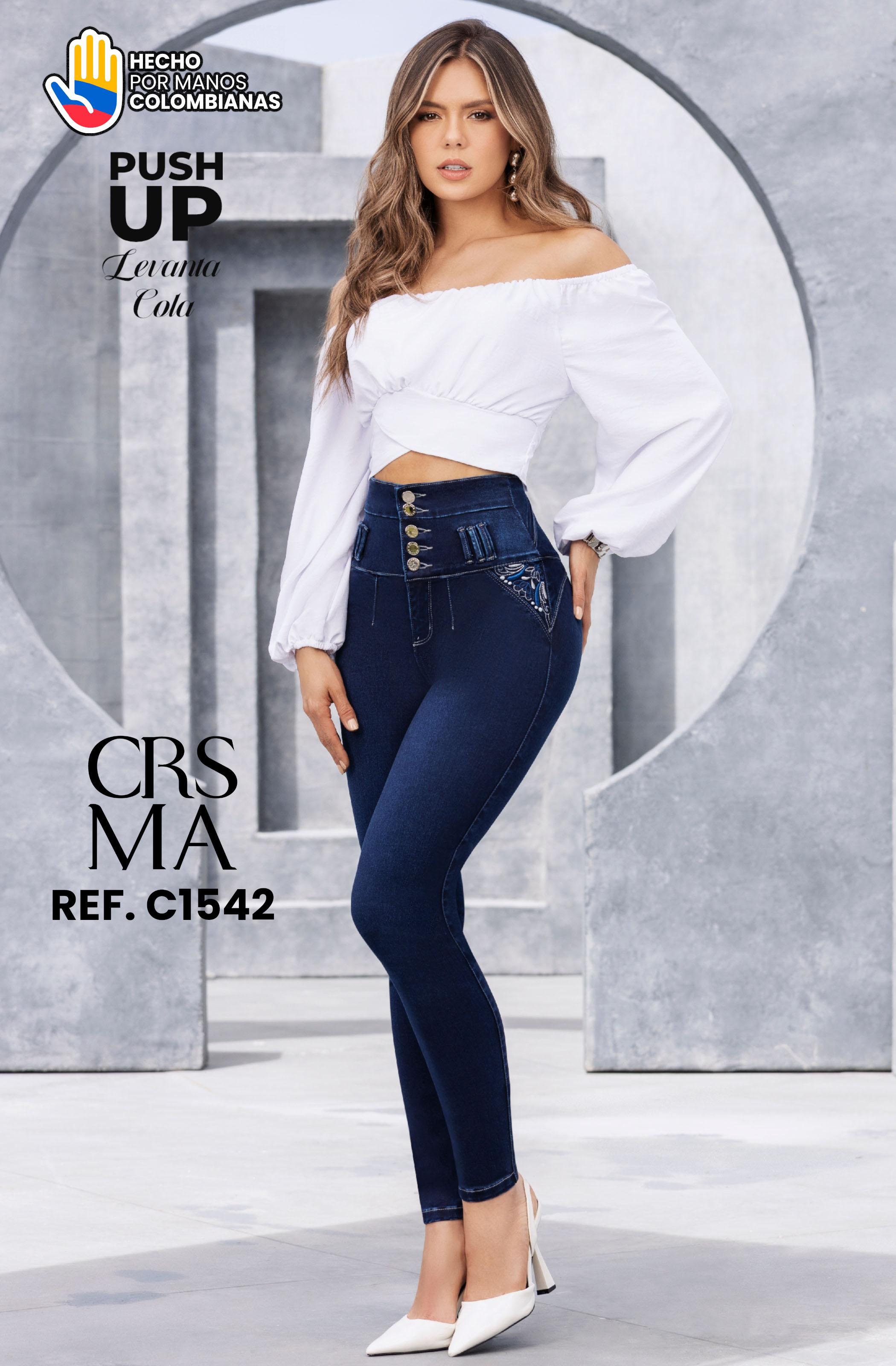 Jeans Push Up Colombianos sin Bolsillos