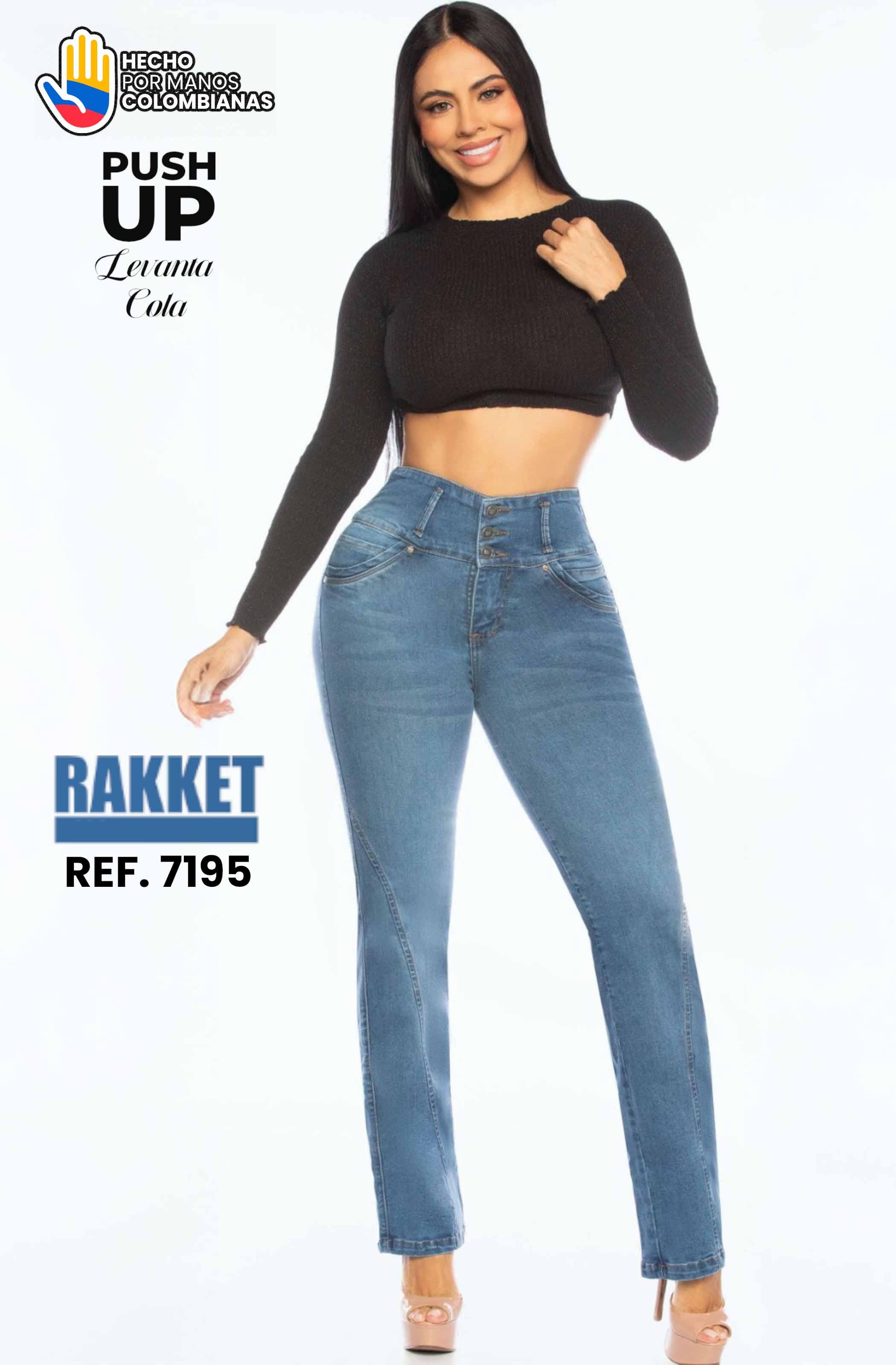 Jean con Bolsillos Colombiano Push Up