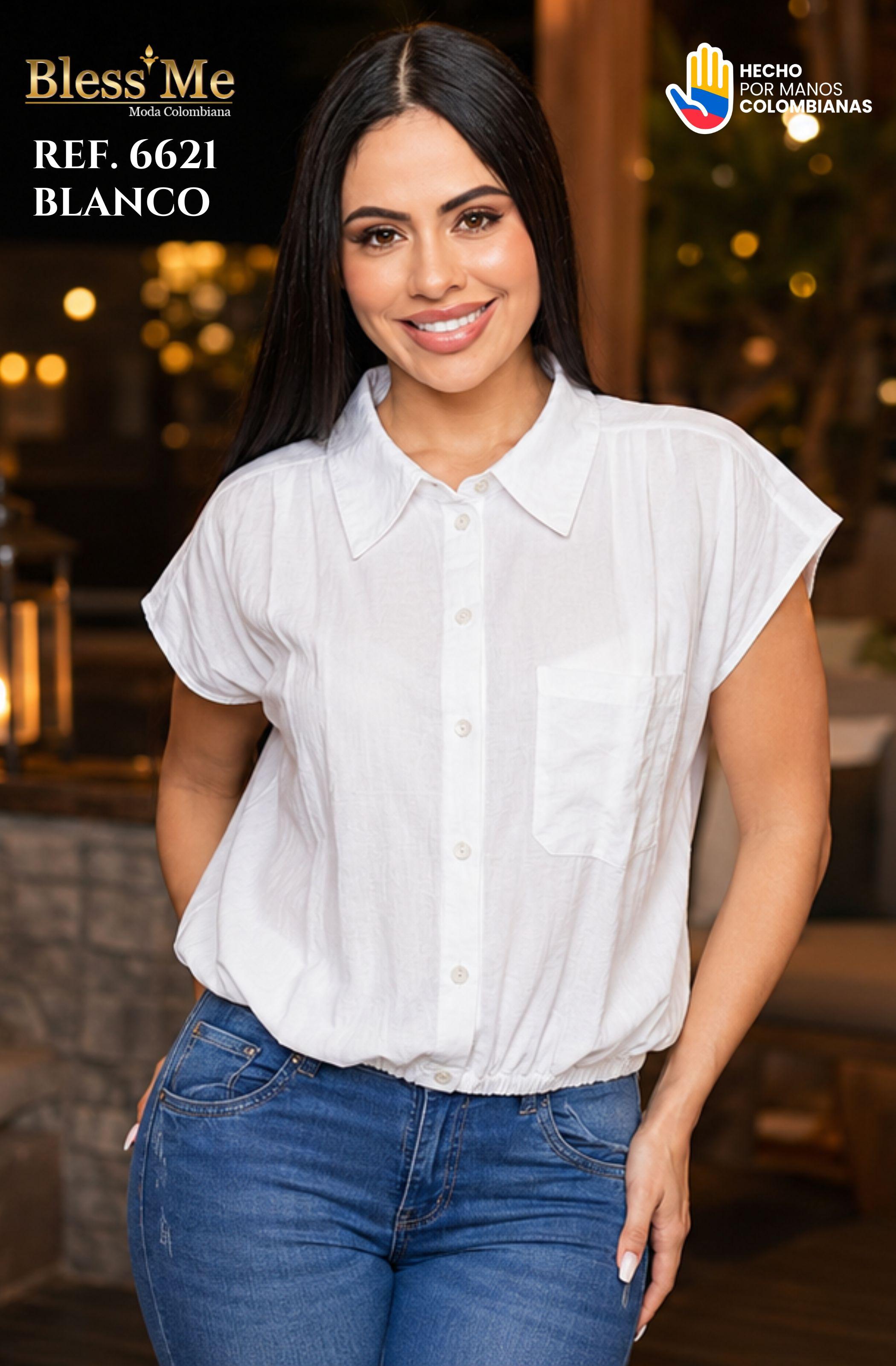 Blusa Manga Corta Colombiana